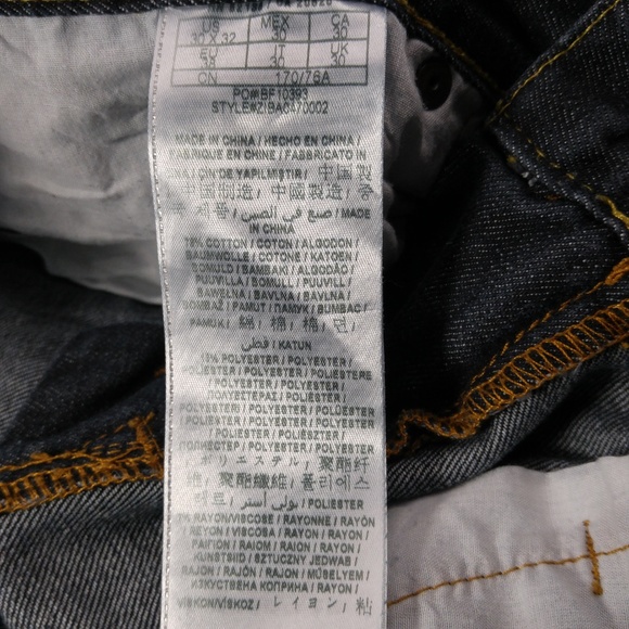 G By Guess Korbin Slim Black Jeans Men's 30 A075 - Picture 6 of 6